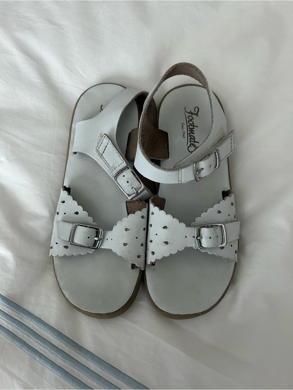 White sandals